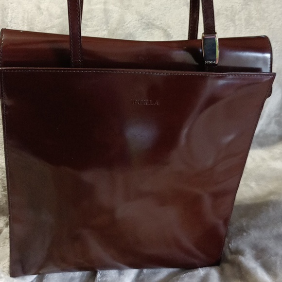 Furla Dark Brown shoulder Purse - Picture 12 of 14